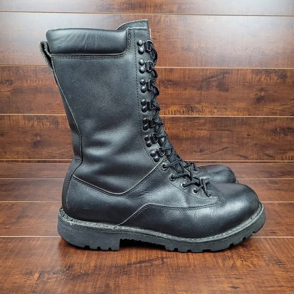 Cabela's Shoes Cabelas Goretex Waterproof Black Leather Laceup Combat Boots Mens Size 1